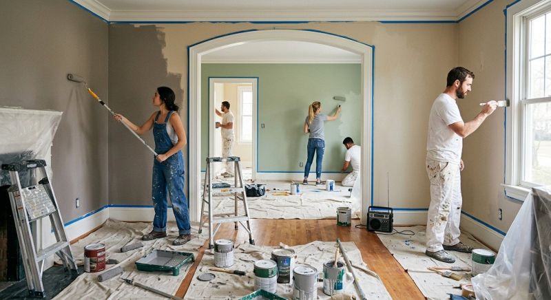 House Interior Painting in Kansas City, KS